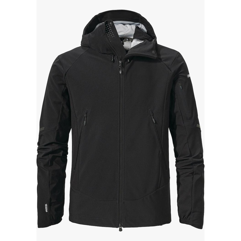 Mens Outdoor Softshell Jacket for Ski Touring with 3 Layer Material Black – Outdoor Jacket and Stretch Sofeshell Jacket price