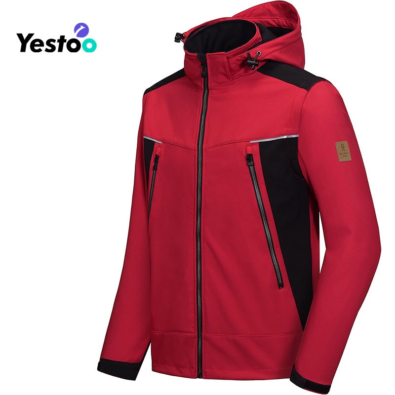 Mens Waterproof Softshell Jacket with Detachable Sleeves and Hood, Fleece Mountain Ski Snow Rain Coat – Hooded Rain Jacket and Mens Windproof Jacket price