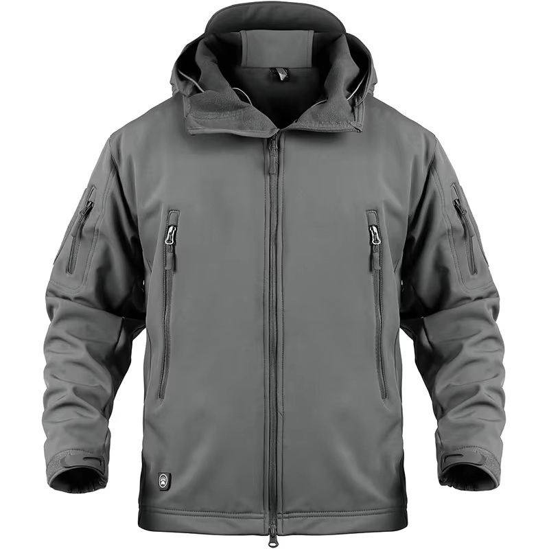 Winter Windproof Softshell Jacket Fleece Rain Tactical Hardshell Hunting Coat – Winter Softshell and Tactical Softshell price