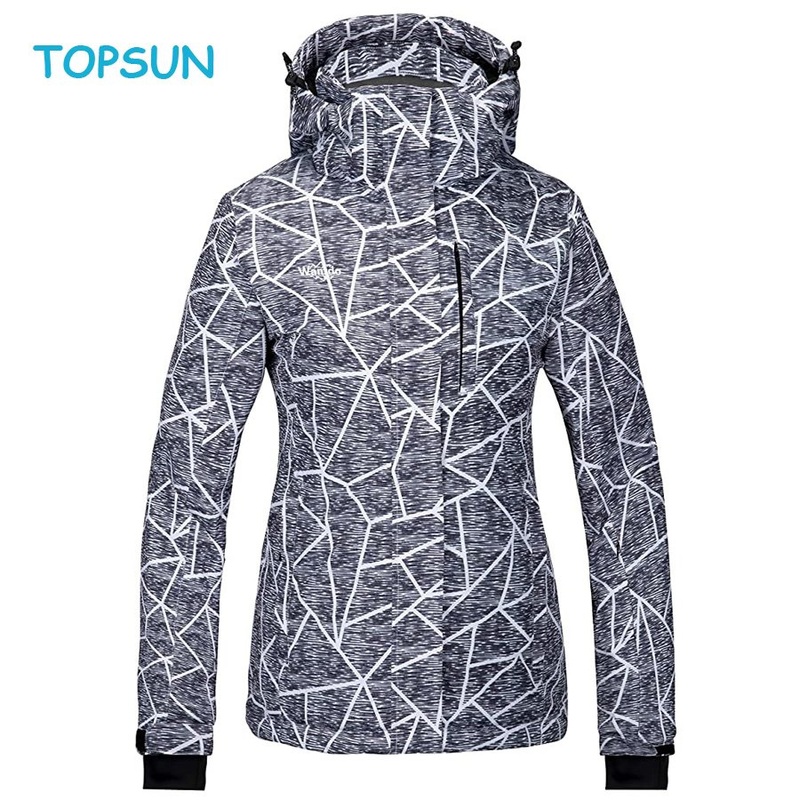 Womens Waterproof Ski Jacket Windproof Print Fully Taped Seams Snow Coat Warm Winter Windbreaker – Winter Jacket and Sport Jacket price