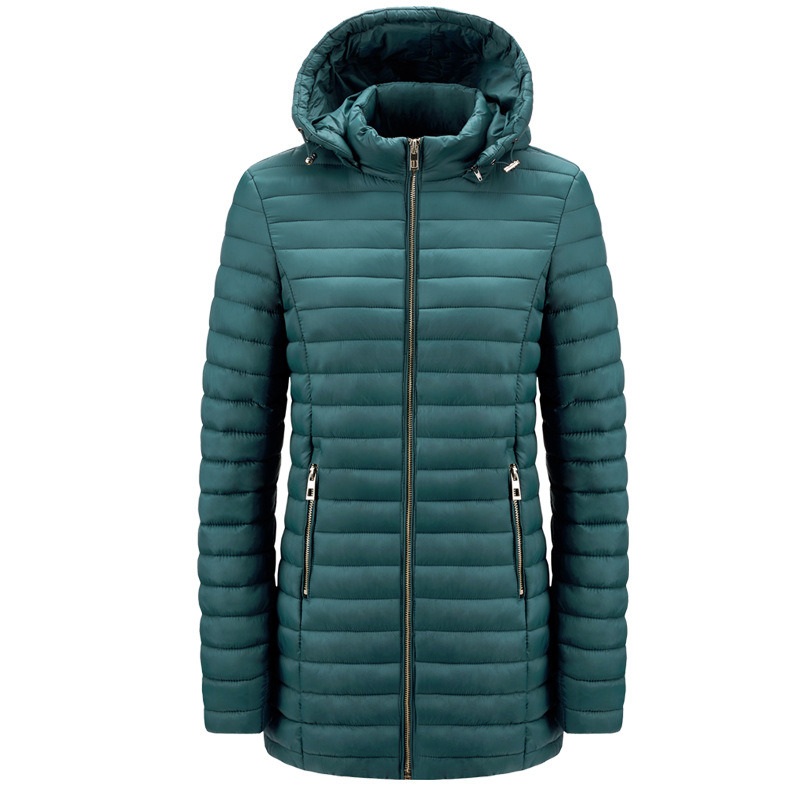 Womens Winter Hooded Long Style Green Padded/Quilted Coat Down Jacket – Softshell Jacket and Outerwear price