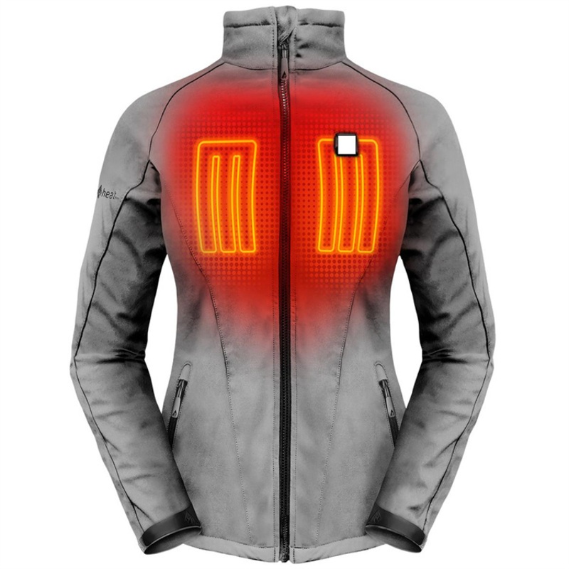 7.4V 12V Battery Heated Softshell Jacket Mens with Factory Price Custom Logo Production – Heated Clothing and Heating Parka Jacket price