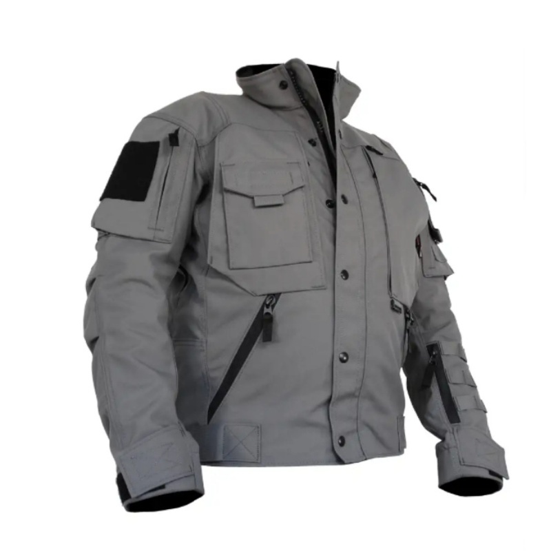 Abrasion Resistant Mens Grey Motorcycle Jacket – Motorcycle and Jacket price