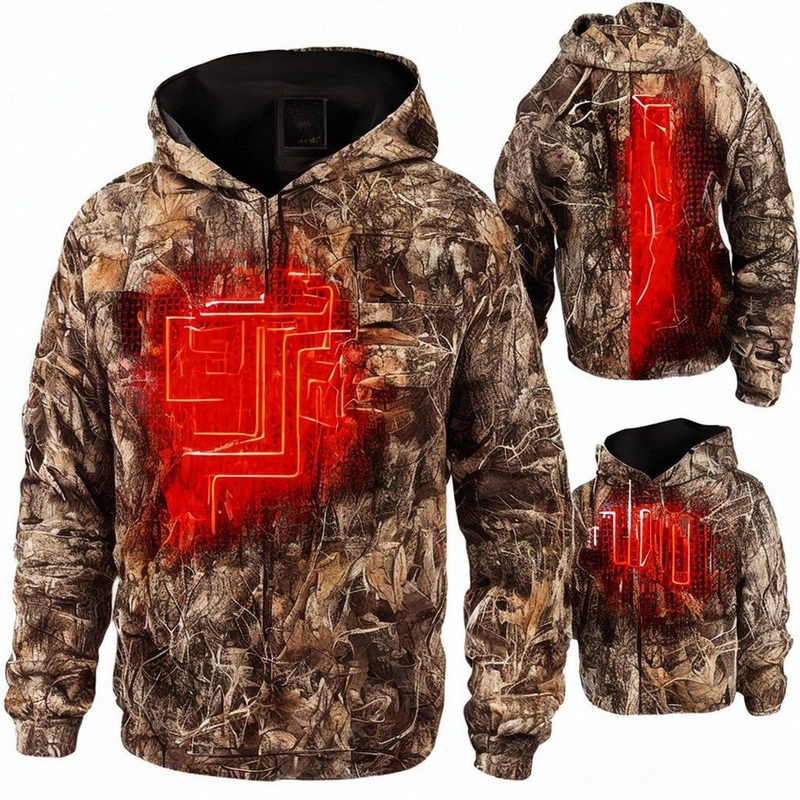 Bowins Custom Logo Wholesale Winter Hunting Camouflage Heated Fleece Warm Waterproof Men Women Jackets – Camo Jacket and Camo Hunting Jacket price