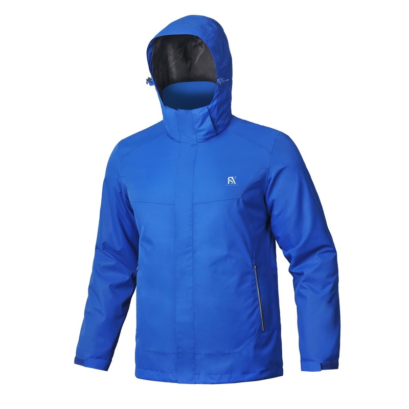 Outdoor Light Down Blue Waterproof Rain Sports Running Jacket with Elastic Cord – Jacket and Waterproof Jacket price