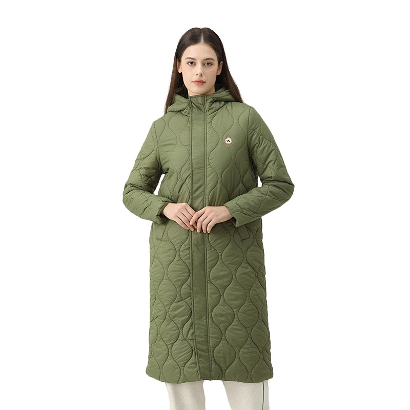 Plus Size Down Belt Padded Warm Fur Hooded Women Long Parka Jacket – Jacket and Parka price