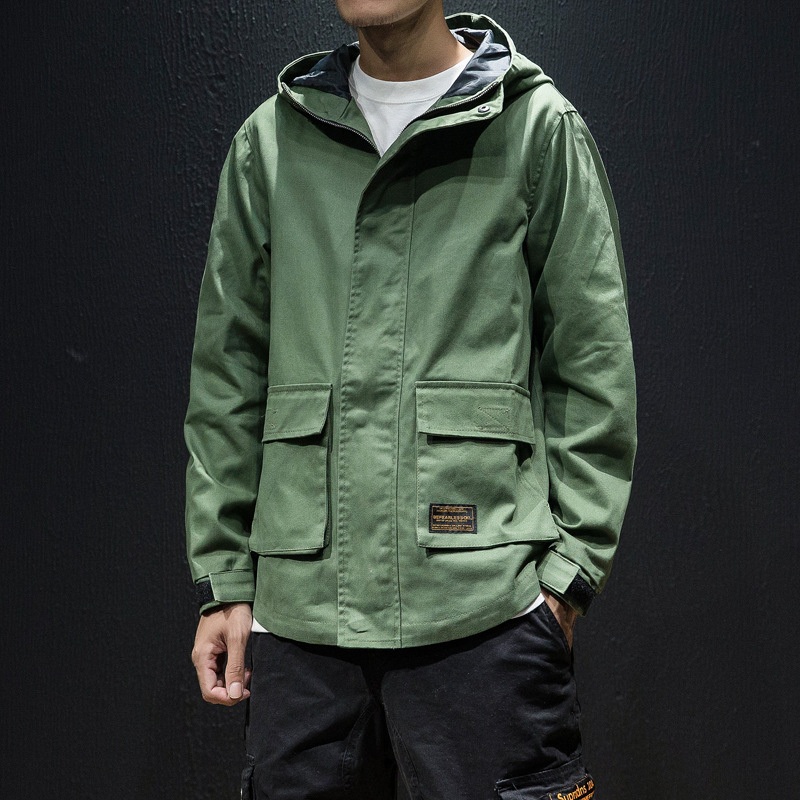 Spring and Autumn Overalls Large Size Mens Hooded Jacket with Large Pockets – Golf Jacket and Waterproof Jacket price