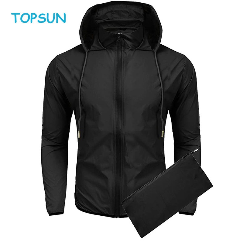 Unisex Packable Rain Jacket Lightweight Waterproof Hooded Outdoor Running Hiking Cycling Raincoat – Rain Jacket and Outdoor Jacket price