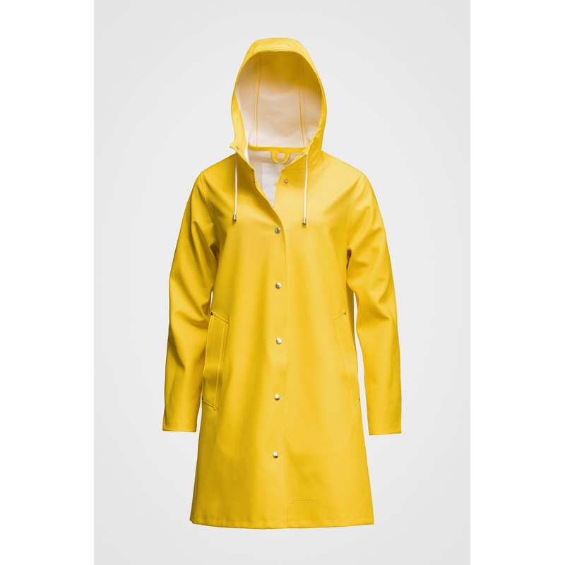 Womans Polyurethane Outdoor Waterproof Raincoat with Hood Yellow – Outdoor Jacket and Winter Jacket price