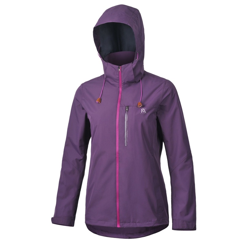 Women Short Purple Coat Lightweight Hooded Raincoat Outdoor Jacket – Women Jacket and Outdoor Jacket price