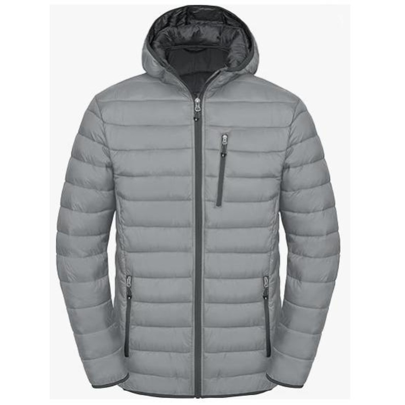 Custom Light Weight Warm Oversize Detachable Hooded Windproof Jacket Mens Down Coat Padded Puffer Jacket Men – Coat and Jacket price