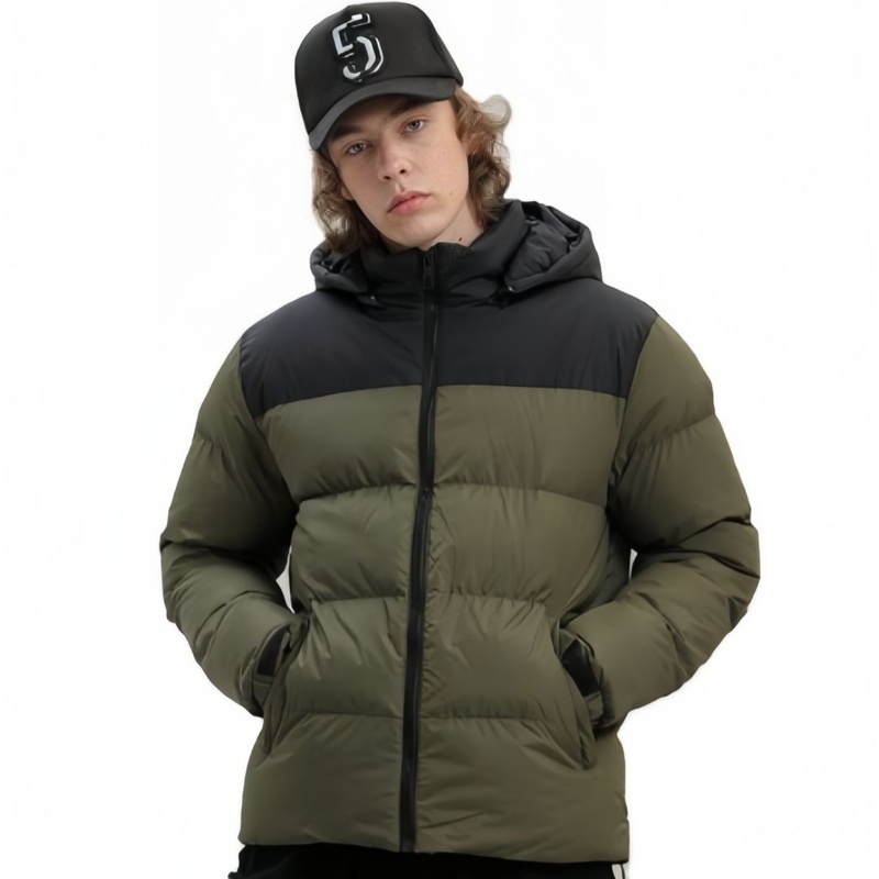 Custom Logo Mens Waterproof Outdoor Winter Puffer Down Jacket with Contrast Color – Jacket and Men Jacket price