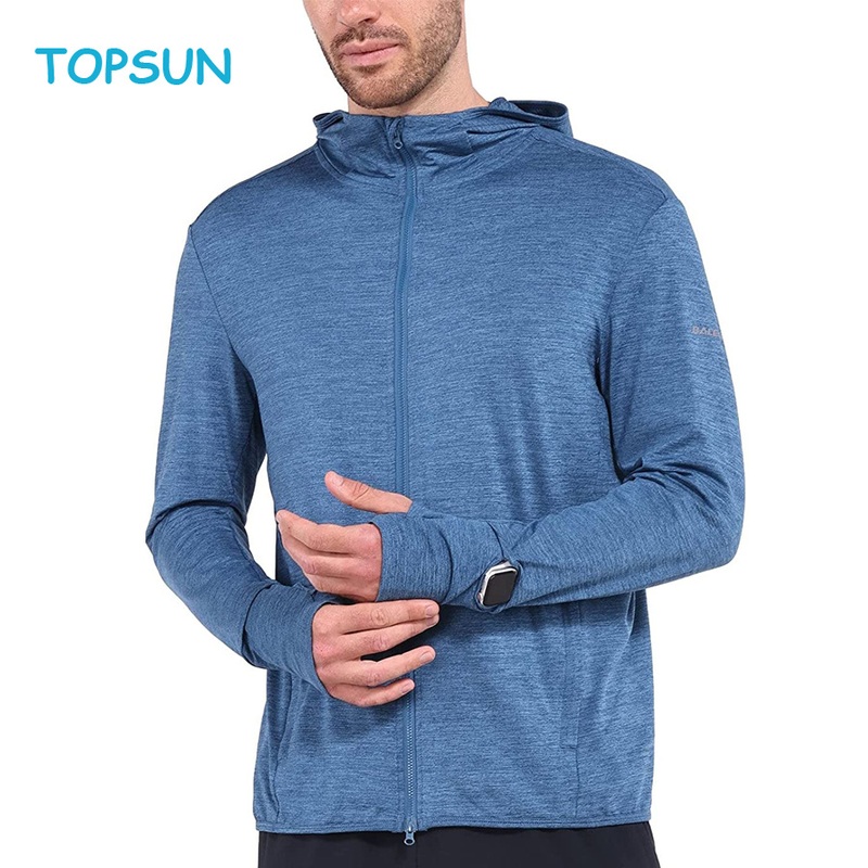 Men S Long Sleeve Running Shirts Lightweight Quick Dry Workout Jacket for Athletic Hiking Upf50+ Hoodie – Hoodies and Light Jacket price