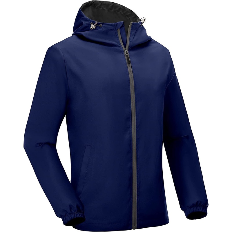 Mens Lightweight Breathable Windbreaker Golf Jacket with Hood Upf50+ Windproof Outdoor Running Coat – Bomber Jacket and Bike Jacket price