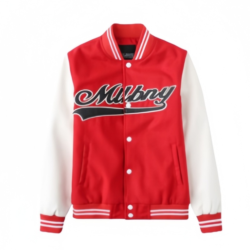 Varsity Spring Wholesale Short Thin Embroidery Solid Mens Baseball Jacket – Jacket and Clothing price
