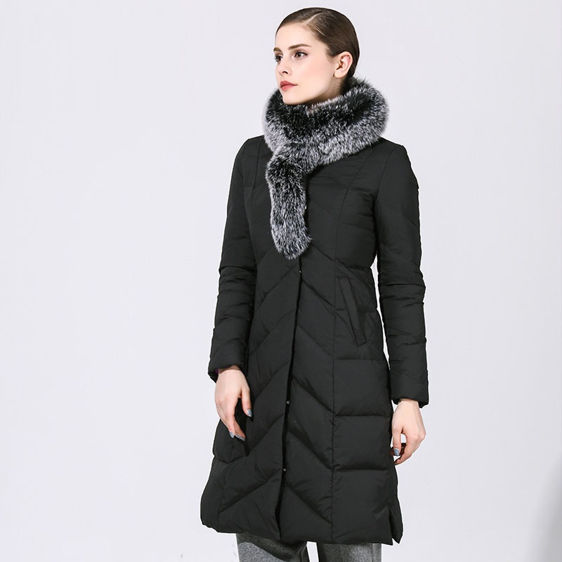 Womens Down Jackets Duck Down Coats Fur Collar Long Edition Design Hot Sale Garments – Long Down Jackets and Down Jacket price
