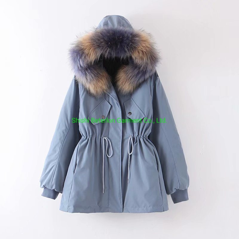 Womens Fashion Nc Fabric Winter Jacket with Waist Cord – Coat and Padding Jacket price