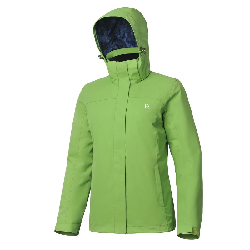 Womens Short Green Breathable Solid Color Waterproof Softshell Outdoor Jacket – Jacket and Jackets price