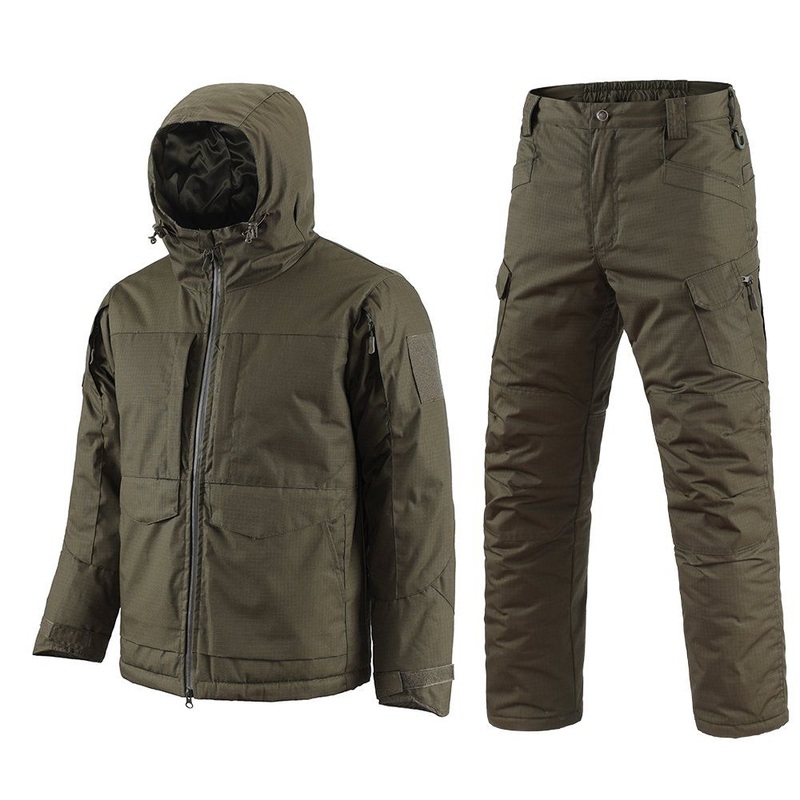 4-Colors Esdy Tactical Outdoor Snowing Skiing Winter Fleece Set Waterproof Rip Stop Windbreaker Padded Suit – Waterproof Suit and Outdoor Windbreaker price