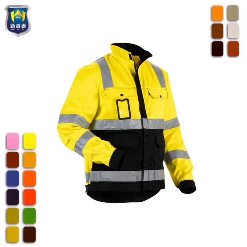 Anti-Static Twill Fabric Custom Logo Hi Vis Safety Jackets – Safety Jacket and Hi Vis Reflective Jackets price