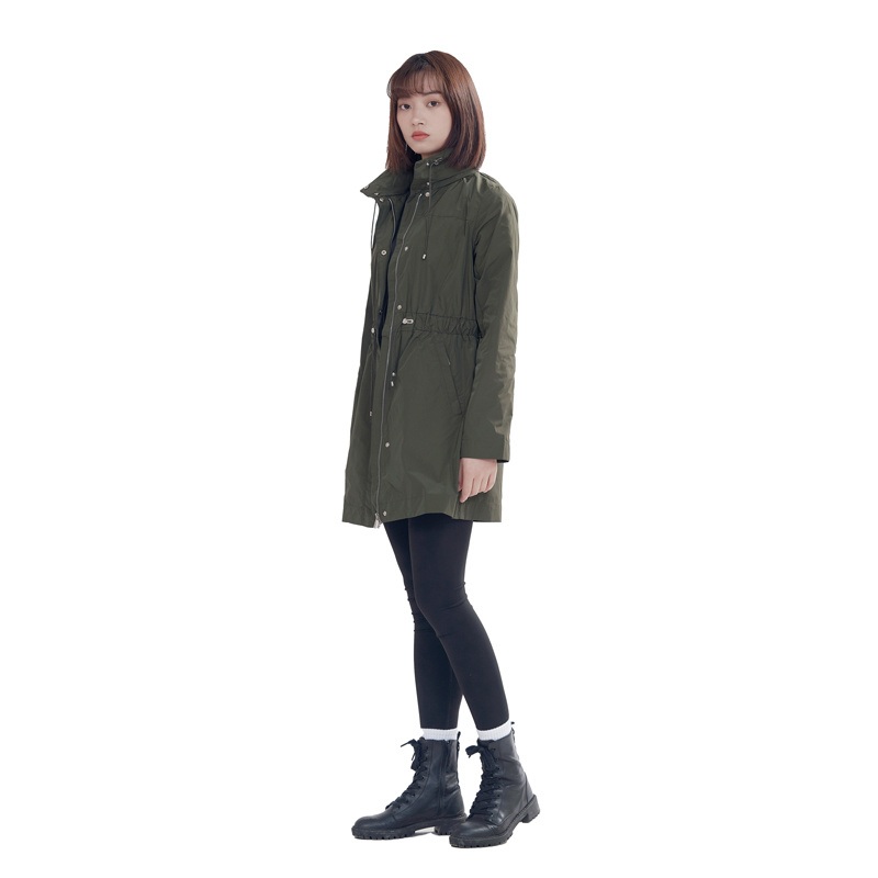 Bechance Spring Autumn Women Medium Length Green Jacket – Women Windproof Jacket and Breathable Jacket price