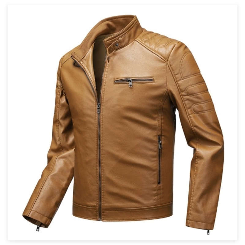 Cool Outdoor Functional Slim Fit Leather Jacket Windproof Durable Custom Logo Clothes – Leather Jacket and Technical Jacket price