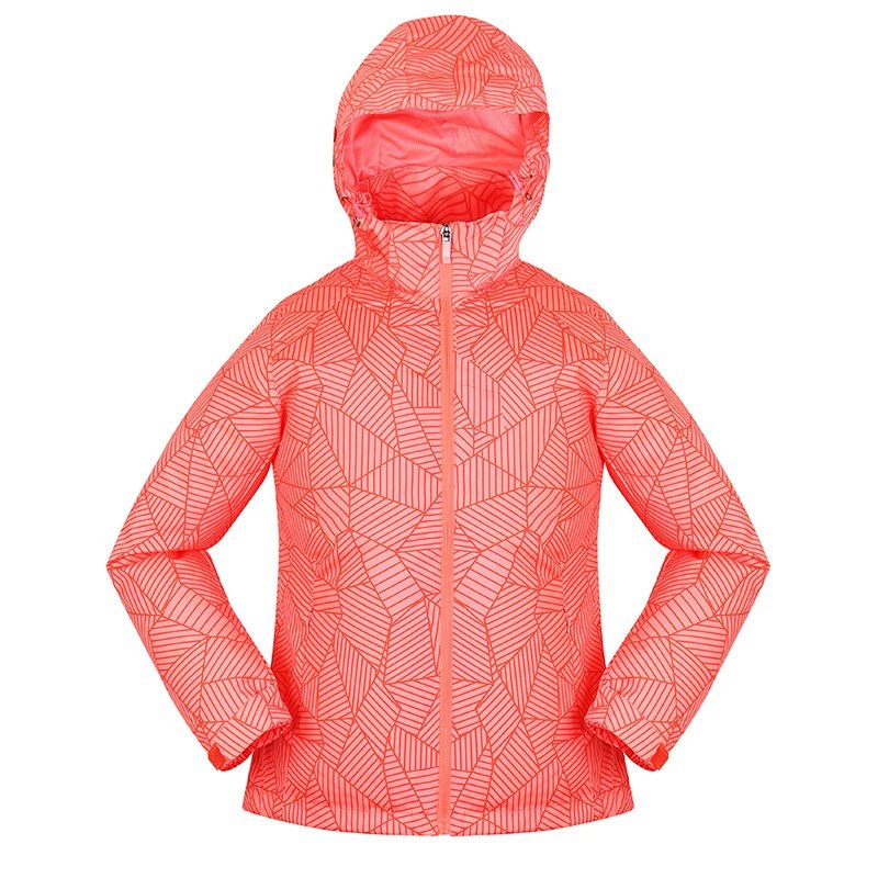 Fashionable and Colorful Printed Fabric Womens Waterproof Jackets – Rain Jacket and Windbreaker price