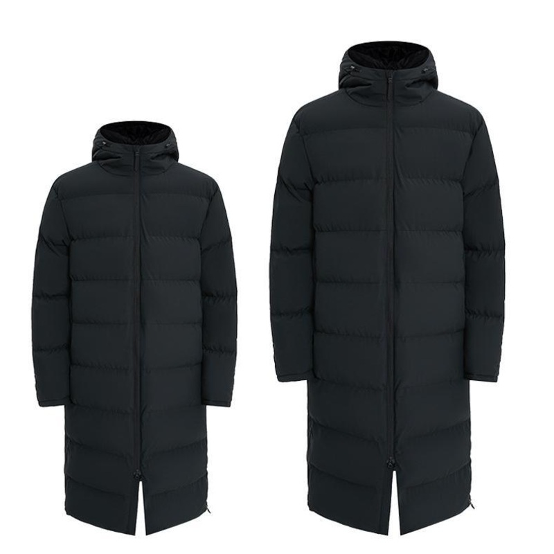 Logo Unisex Long Cotton Padding Thicken Parka with Hood – Clothing and Unisex Coat price