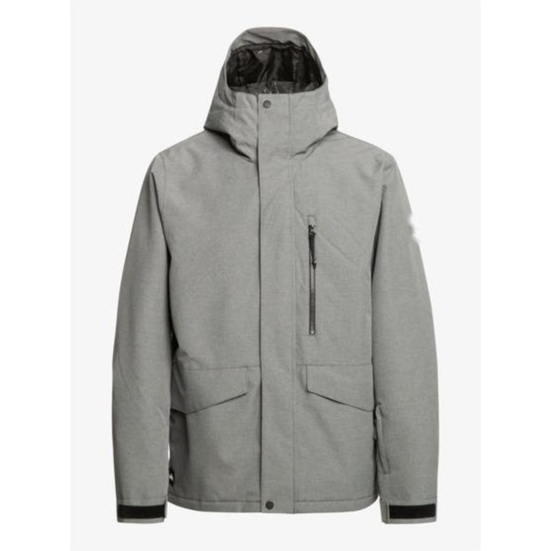 Mens Solid Insulated Grey Snow Jacket – Outdoor Jacket and Winter Jacket price