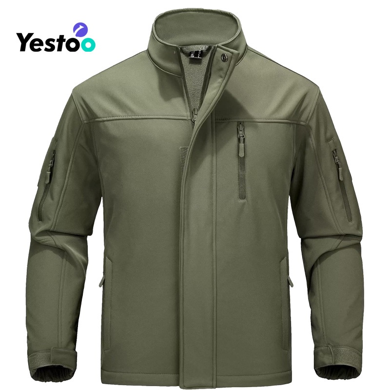 Mens Tactical Soft Shell Jacket – Water-Resistant Windbreaker with Fleece & 6 Pockets – Soft Shell Jacket and Tactical Jacket price