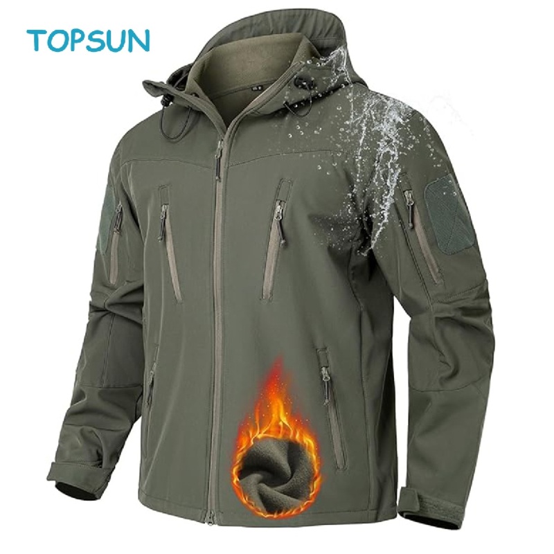 Mens Winter Jacket Water Resistant Windproof Outdoor Jacket – Outdoor Jacket and Windbreaker Jacket price