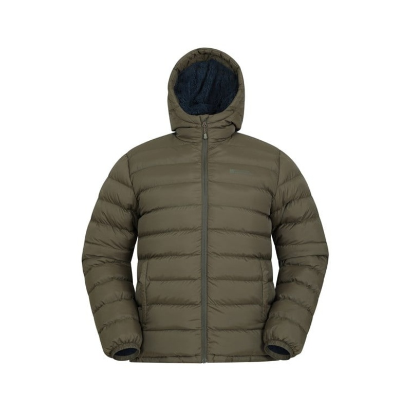 Mens Winter Leisure Trendy Padded Insulated Puffer Jacket in Dark Green – Mens Winter Jacket and Windproof Down Jacket price