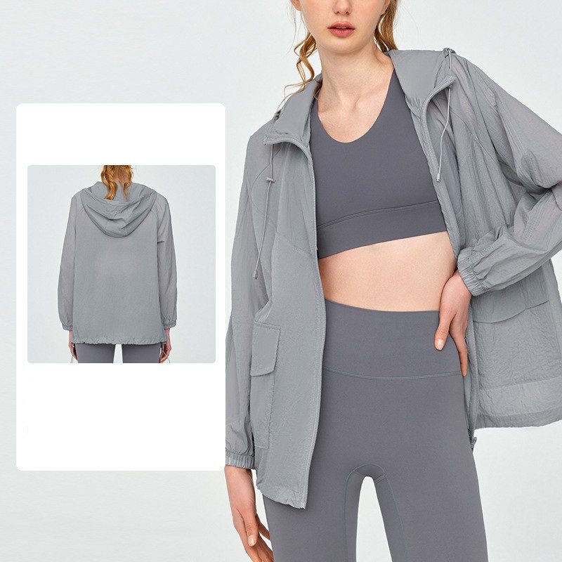 Most Popular Long Sleeve Yoga Jacket Clothing for Women Quick Dry Hoodie Gym Wear Fashion Fitness Clothes – Yoga Jacket and Jacket Yoga price