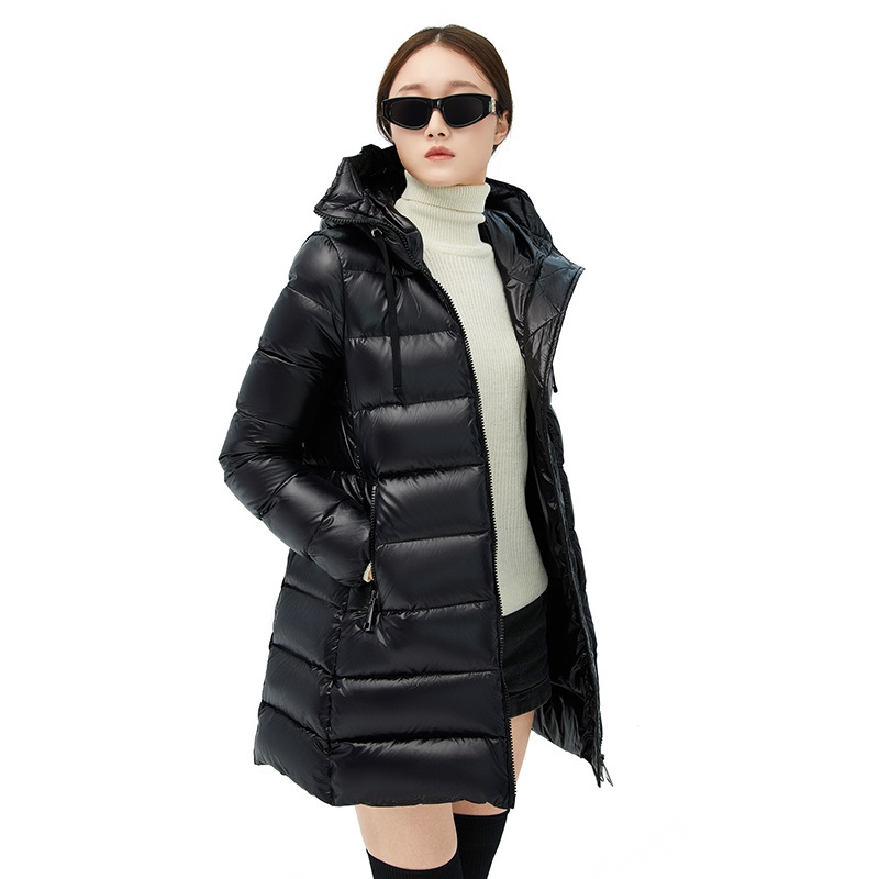 New Design for Ladies Winter Jacket with Hood Breathable – Women Long Winter Jacket with Fur and Women Fit Outdoor Padding Jacket price