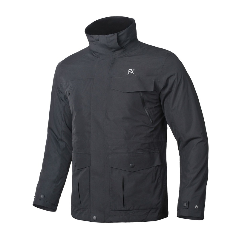 New Style Men Outdoor Clothing Waterproof Lightweight Softshell Black Parka – Outdoor Parka and Softshell Black Parka price