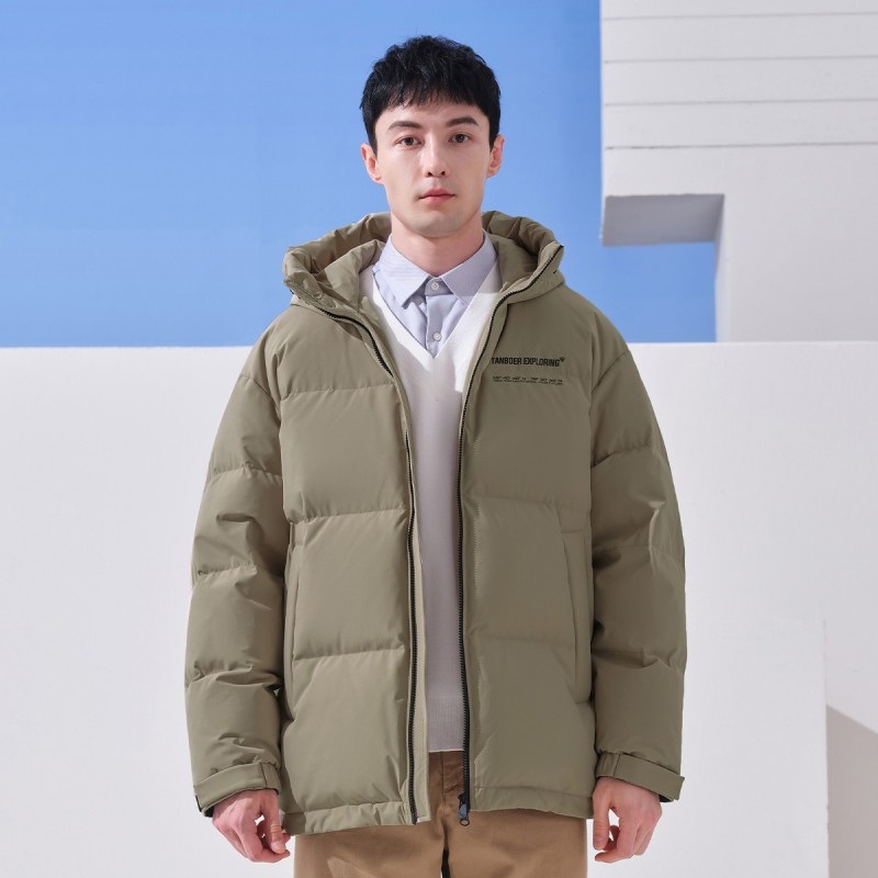 OEM Custom Printing Logo Polyester Waterproof Padded Bubble Puffer Down Jacket for Men – Jacket Winter and Mens Down Jacket price