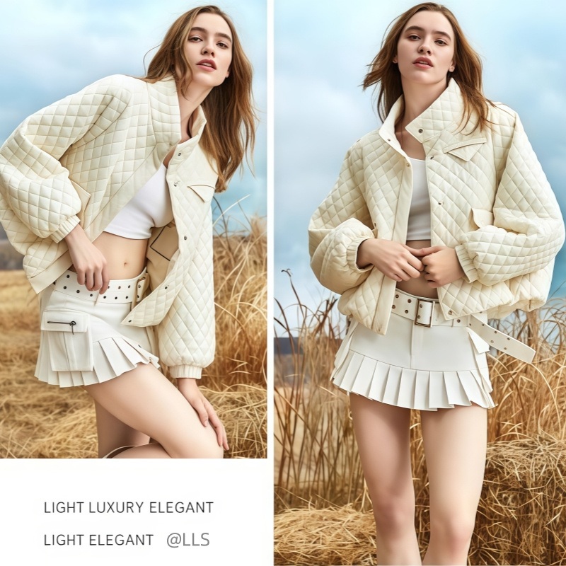 Wholesale Winter Jacket Woman Heavy Industry Quilted Quilted Coat Jacket for Women – Jacket and Womens Jackets price