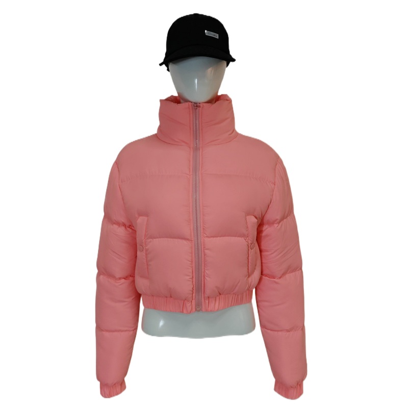 Womens Winter Short Down Jacket Long Sleeve Collar Coat Cotton Jacket Winter Thickened Coat OEM – Cotton Jacket and Down Jacket price