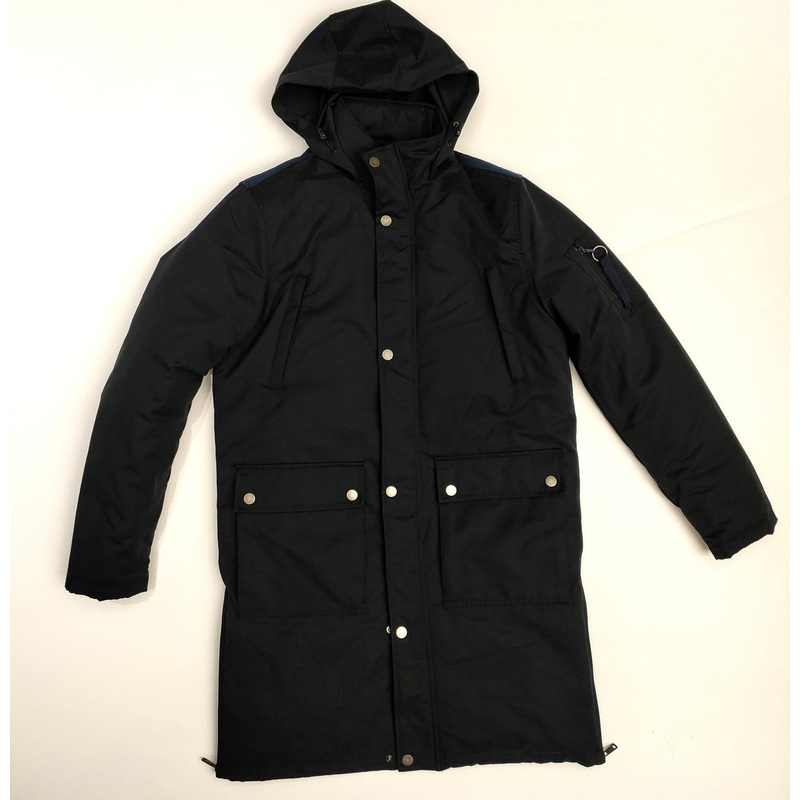 Men S Black Winter Tc Polyester/Cotton Mixed Cotton MID-Long Length Waterproof Outdoor Quilted Jacket/Coat – Man Jacket and Bomber Jacket price