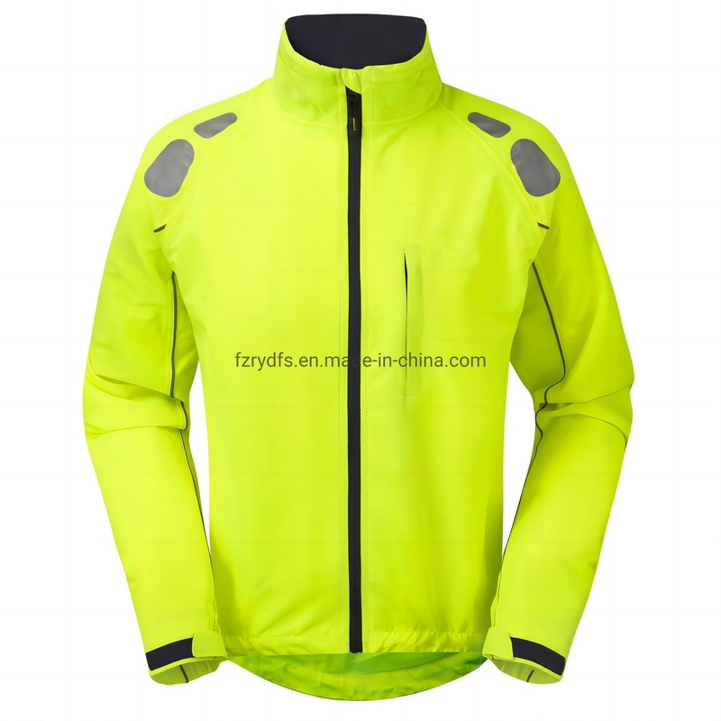 Mens Waterproof Breathable High Visibility Yellow Cycling Jacket – Working Clothes and Men Jacket price