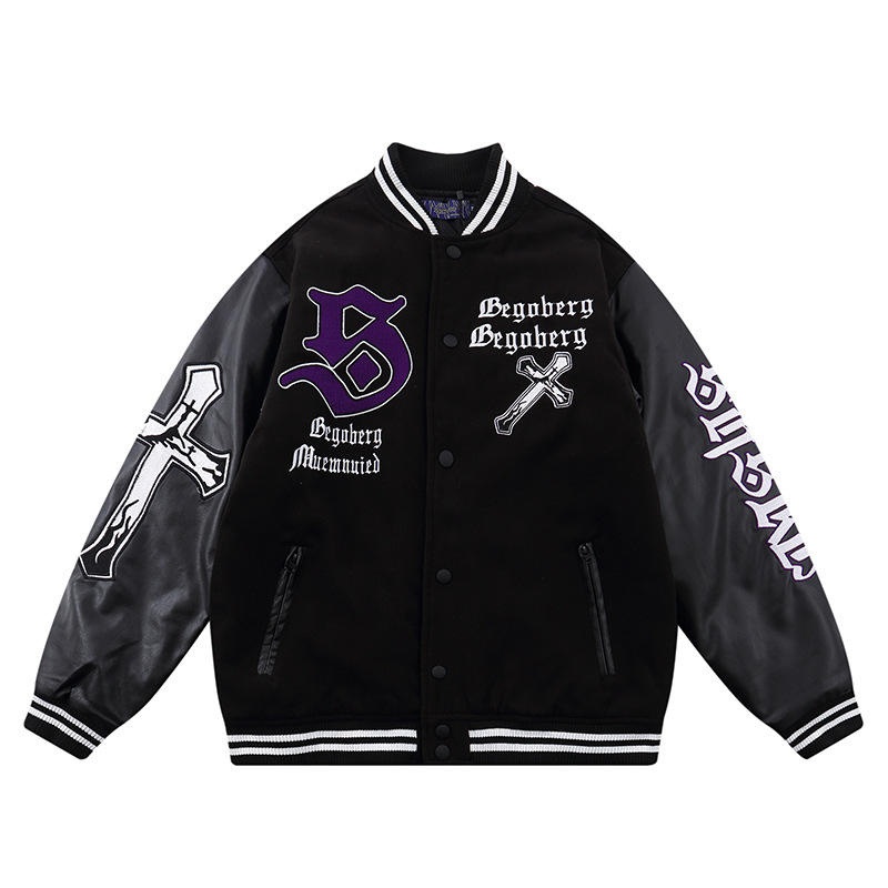 New Trending Women 3D Patched Wool Striped Trim Varsity Jacket Women Custom Logo Bomber Letterman Style Baseball Varsity Jacket – Custom Jacket and OEM Jacket price