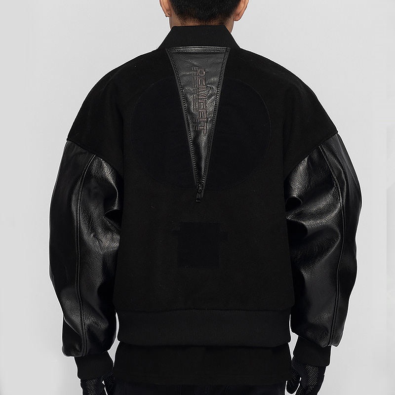 OEM High Quality Streetwear Embroidery Motorcycle Leather Jacket for Men – Jacket and Mens Jacket price