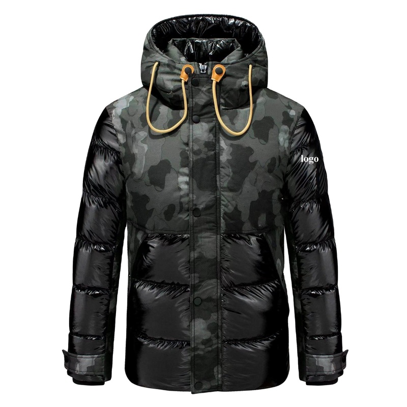 Outdoor Winter Heavy Weight Camouflage Pocket Puffer Jacket Front Zipper for Men – Jacket and Men Jacket price