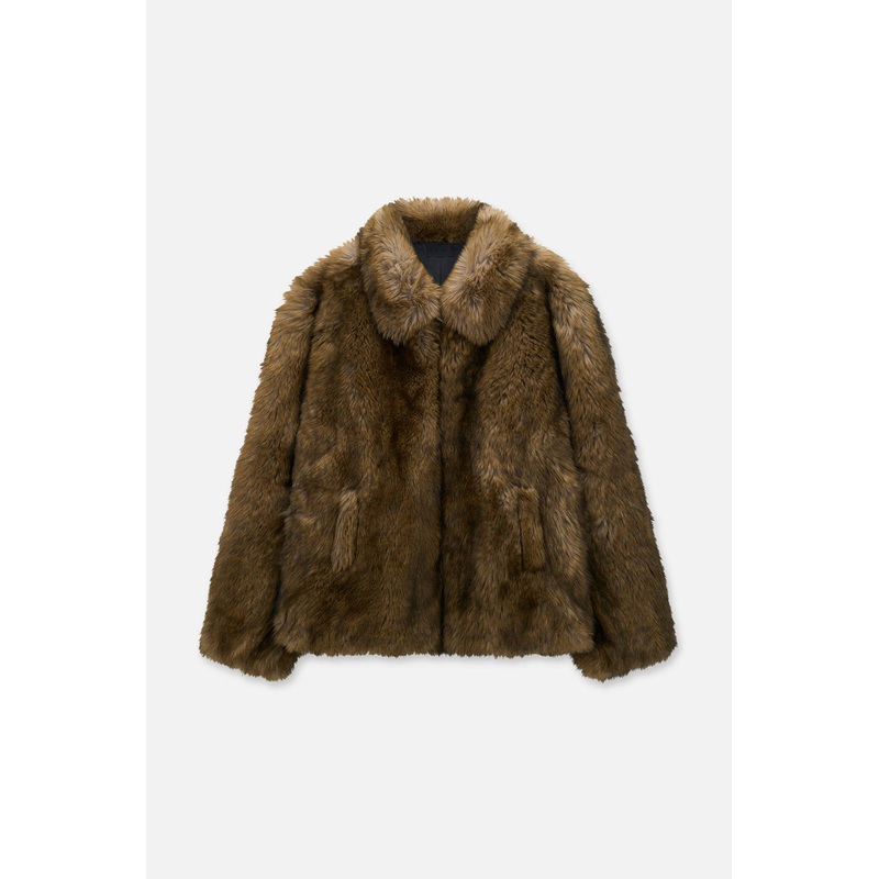 Winter High Quality Custom Unisex Mens Thick Heavy Weight Fleece Double Layer Reversible Zipper Full Faux Fur Hoodie Jacket Man – Fur Jacket and Hoodie Jackets price