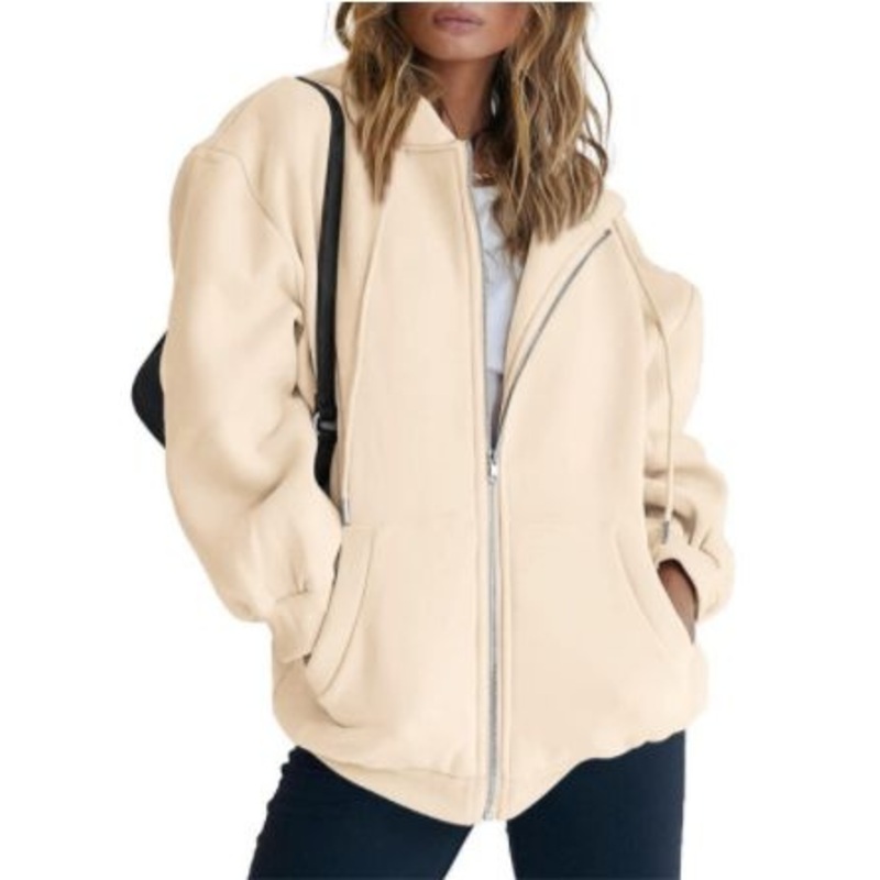 Women Baseball Jacket Thickened Windbreaker Lightweight Solid Color Zip-up Pocket Jacket for Women Hooded Varsity Jacket – Jacket and Womens Jackets price