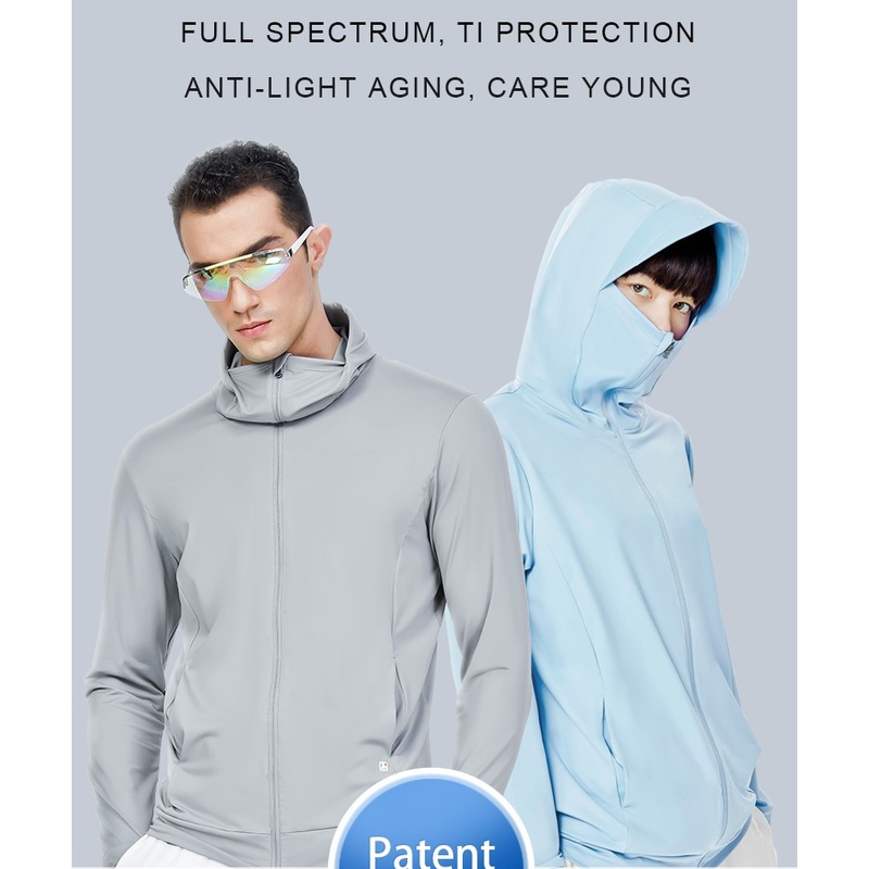Men Women Upf 50 UV Sun Protection Clothing Zip up Hoodie Long Sleeve Fishing Running Hiking Jacket Rash Guard Summer – UV Protection and Anti UV price