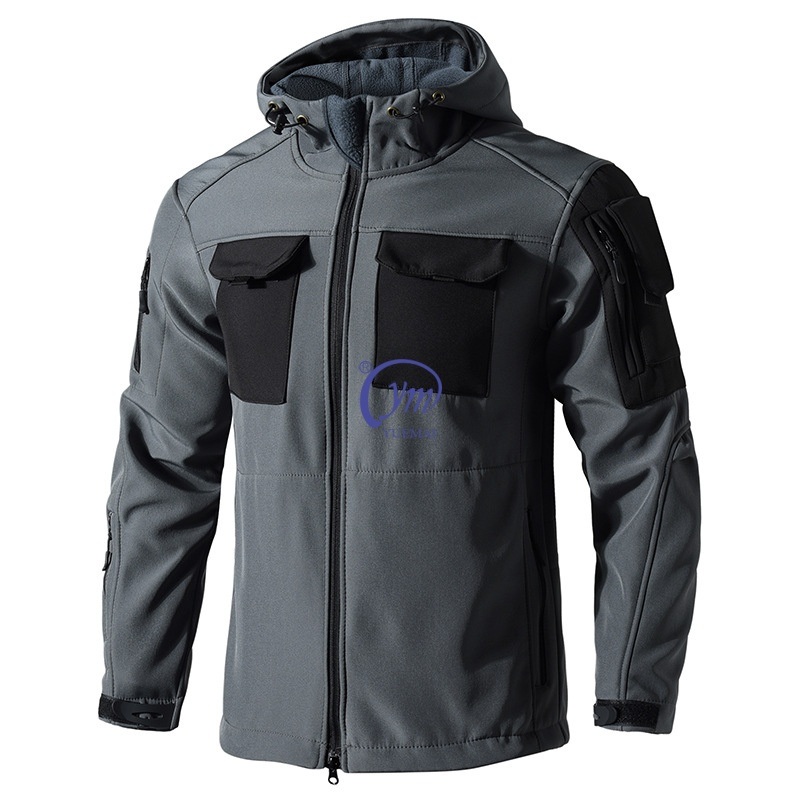 Mens Casual Winter Wholesale Water-Repellent Windproof with Stand Collar Zipper Outdoor Rain Work Jacket – Mens Rain Work Jacket and Casual Rain Work Jacket price