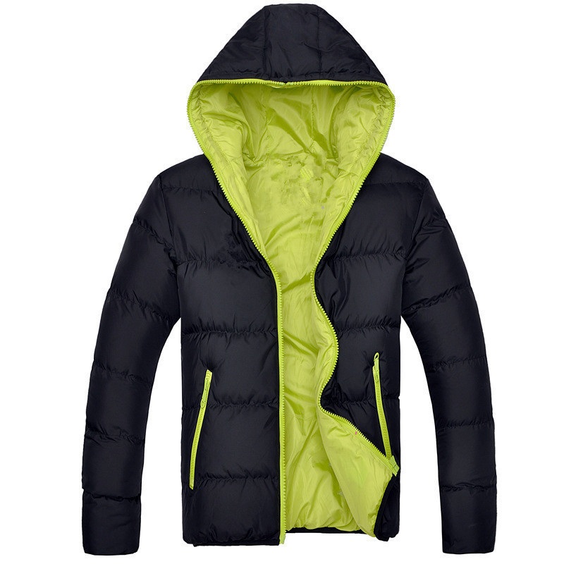 Mens Contrast Colors Padded Winter Jackets Warm Windproof Jacket with Cotton Padding – Garment and Outdoor Clothing price