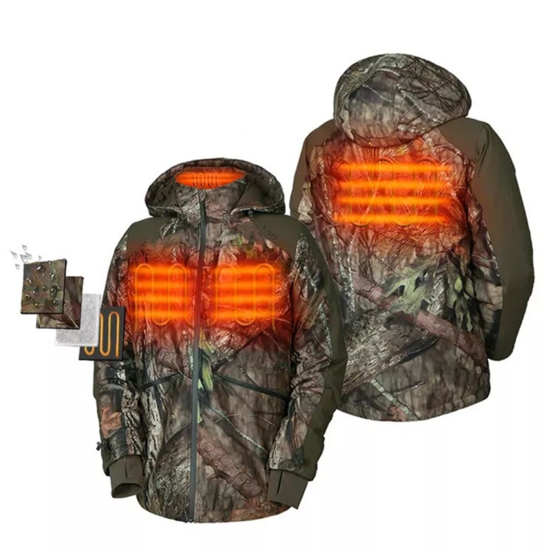 Mens Heated Camo Hunting Jacket Breathable Waterproof Windproof – Heated Jacket and Heated Jacket Suits price