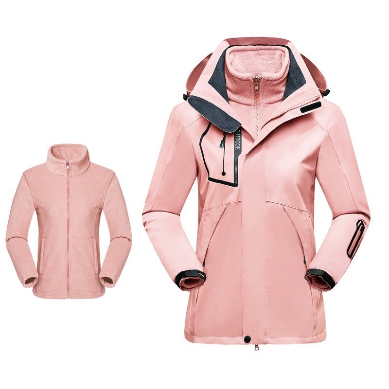 Outdoor Waterproof Outwear Fleece Coat with Cap for Men and Women – Outerwear and Women Jacket price